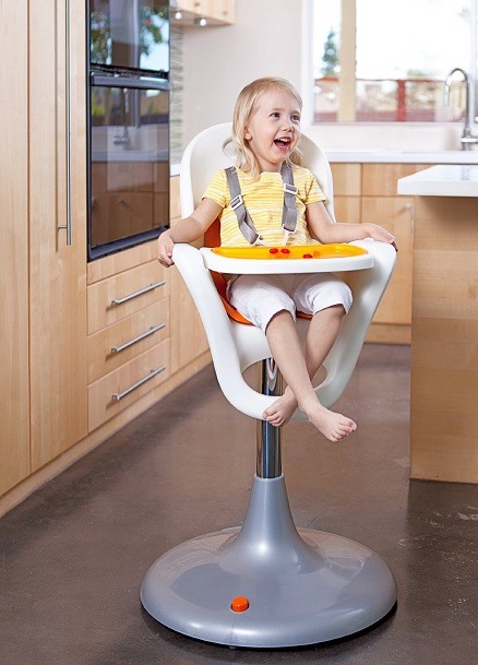Toddler in a high chair