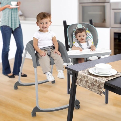 Toddlers in high chair