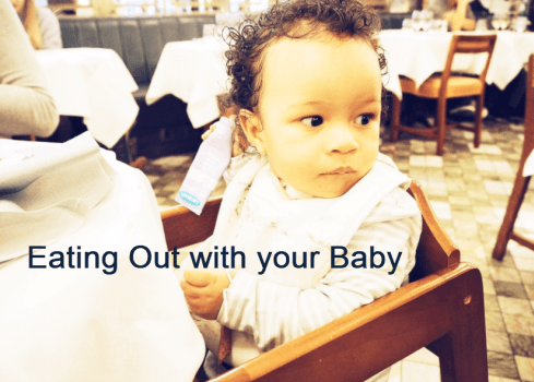 eating out with your baby